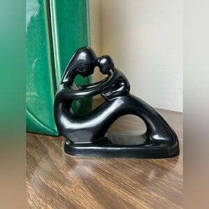 vintage motherhood modernist mcm ceramic statue of mother and baby